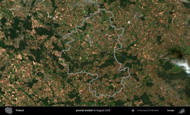 powiat sredzki. Polonya 'nın idari bölgesini Ağustos 2018' de çekilen Kopernik Nöbetçi karolarından oluşan bir uydu görüntüsüne göre özetledik.