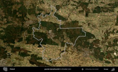 powiat starachowicki. Polonya 'nın idari bölgesini, Ekim 2021' de çekilen Kopernik Nöbetçi karolarından oluşan bir uydu görüntüsüne göre özetledik.