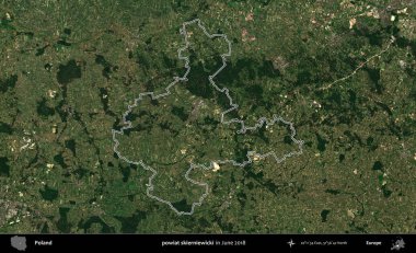 powiat skierniewicki. Polonya 'nın idari bölgesini Haziran 2018' de çekilen Kopernik Nöbetçi karolarından oluşan bir uydu görüntüsüne göre özetledik.