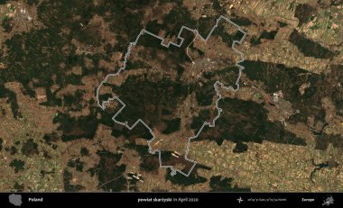 powiat skarzyski. Polonya 'nın idari bölgesini Nisan 2020' de çekilen Kopernik Nöbetçi karolarından oluşan bir uydu görüntüsüne göre özetledik.