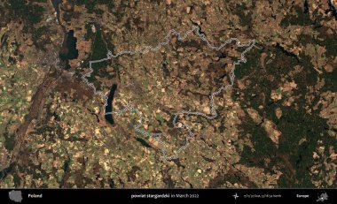 powiat stargardzki. Polonya 'nın idari bölgesini Mart 2022' de çekilen Kopernik Sentinel karolarından oluşan bir uydu görüntüsü ile özetledik.