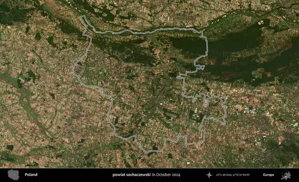 powiat sochaczewski. Polonya 'nın idari bölgesini, Ekim 2024' te çekilen Kopernik Nöbetçi karolarından oluşan bir uydu görüntüsüne göre özetledik.