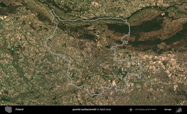 powiat sochaczewski. Polonya 'nın idari bölgesini Nisan 2019' da çekilen Kopernik Nöbetçi karolarından oluşan bir uydu görüntüsüne göre özetledik.