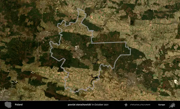 powiat starachowicki. Polonya 'nın idari bölgesini, Ekim 2021' de çekilen Kopernik Nöbetçi karolarından oluşan bir uydu görüntüsüne göre özetledik.