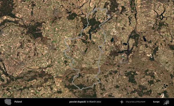 powiat slupecki. Polonya 'nın idari bölgesini Mart 2022' de çekilen Kopernik Sentinel karolarından oluşan bir uydu görüntüsü ile özetledik.