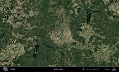 Özel bir komün. Polonya 'nın idari bölgesinde B uydusu görüntüleri