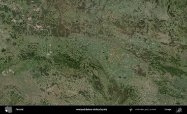 Dolnoslaskie Eyaleti. Polonya 'nın idari bölgesinde B uydusu görüntüleri