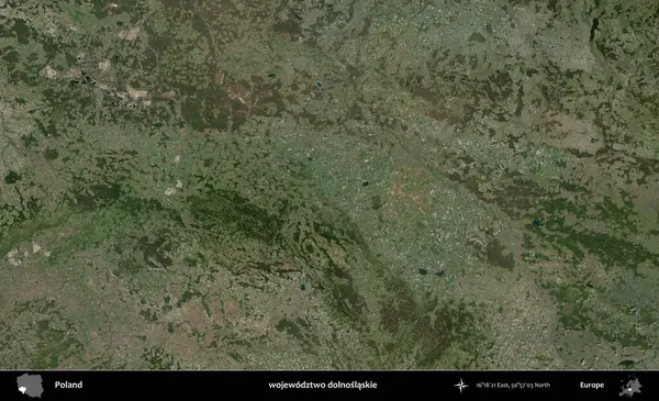 Dolnoslaskie Eyaleti. Polonya 'nın idari bölgesinde B uydusu görüntüleri
