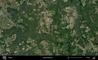 Polanow Komünü. Polonya 'nın idari bölgesinde B uydusu görüntüleri