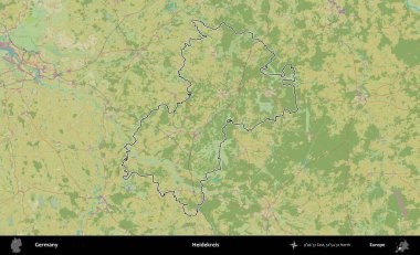 Heidekreis. Almanya 'nın idari alanı Topografik İnsani Stil Haritası' nda özetlendi