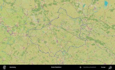 Kreis Steinfurt. Almanya 'nın idari alanı Topografik İnsani Stil Haritası' nda özetlendi