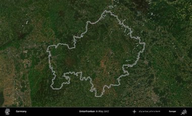 Terkedilmemiş. Almanya 'nın idari bölgesinde Mayıs 2017' de çekilen Kopernik Nöbetçi karolarından oluşan bir uydu görüntüsü sıralandı.