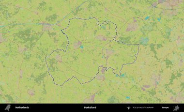 Berkelland 'da. Hollanda 'nın idari alanı Topografik İnsani Stil Haritası' nda özetlenmiştir