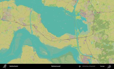 Reimerswaal. Topografik İnsani Yardım Stili Haritasında Hollanda 'nın idari alanı