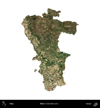 Hayır. İtalya 'nın idari bölgesi, Ekim 2017' de çekilen Kopernik Nöbetçi karolarından oluşan bir uydu görüntüsü ile beyaza izole edildi.