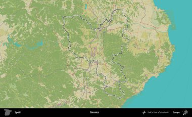 Kızlar. İspanya 'nın idari alanı Topografik İnsani Stil Haritası' nda belirtilmiştir