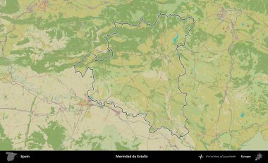 Merindad de Estella 'da. İspanya 'nın idari alanı Topografik İnsani Stil Haritası' nda belirtilmiştir