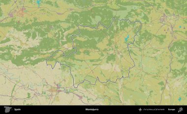 Montejurra 'da. İspanya 'nın idari alanı Topografik İnsani Stil Haritası' nda belirtilmiştir