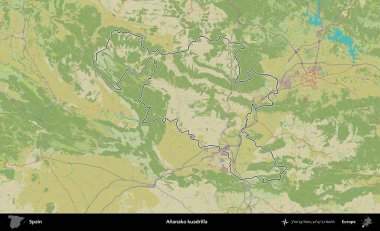 Ananako kuadrilla. İspanya 'nın idari alanı Topografik İnsani Stil Haritası' nda belirtilmiştir