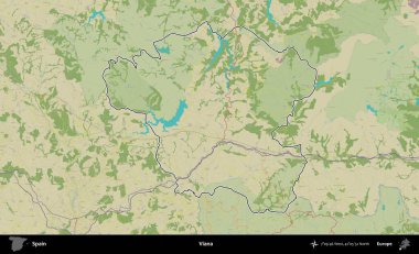 Viana. İspanya 'nın idari alanı Topografik İnsani Stil Haritası' nda belirtilmiştir