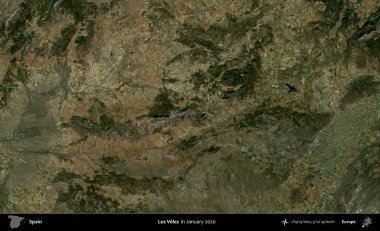 Los Velez. Ocak 2020 'de çekilen Global Mozaik Sentinel-2 karolarından oluşan bir uydu görüntüsü üzerine İspanya' nın idari bölgesi
