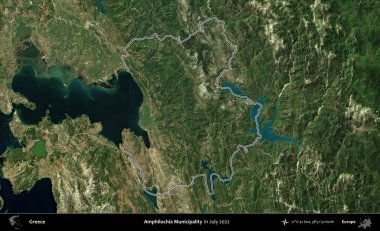 Amphilochia Belediyesi. Yunanistan 'ın idari alanı, Temmuz 2022' de çekilen Global Mozaik Sentinel-2 karolarından oluşan bir uydu görüntüsüyle özetlendi