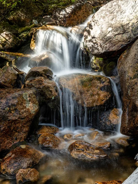 Small Stone Waterfall Deep Idaho Forest — Stock Photo, Image
