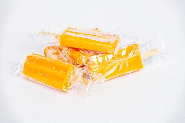 Orange flavored frozen sweet treats