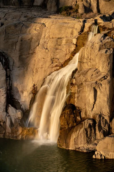 stock image A small water feature at Shoshone Falls in the evening