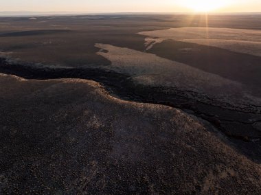 Güney Idaho çölünün Baron manzarası