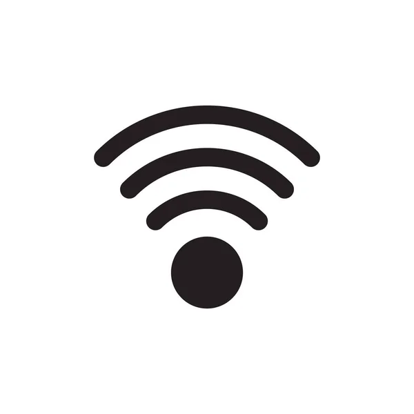 Wifi Vezeték Nélküli Internet Jel Lapos Ikon Alkalmazások Vektor Illusztráció — Stock Vector