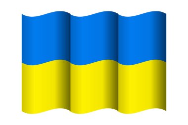 Ukrainian flag. Flag of Ukraine vector page symbol for web site design. Ukrainian flag logo, app, UI. Ukrainian flag Vector illustration, EPS10