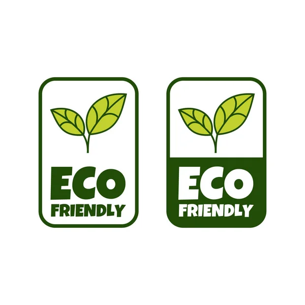 Umweltfreundliche Aufkleber Etikett Plakette Ökologisches Symbol Briefmarken Vorlage Für Bioprodukte — Stockvektor
