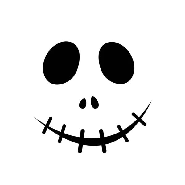 Halloween Icons Thin Monochrome Icon Set Black White Kit Creepy — Stock Vector