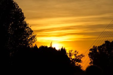 Murcia 'da muhteşem ve renkli gün batımı