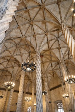 Valencia 'daki Lonja de la Seda' nın muhteşem Gotik tarzı.