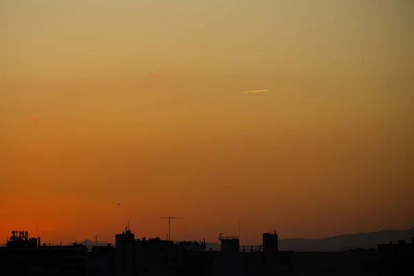 Mooie Kleurrijke Zonsondergang Murcia — Stockfoto