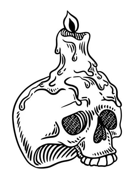 mumlu garip kafatası.