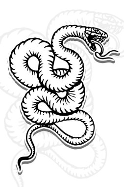 yılan dövmesi sanatı