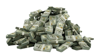 3D görüntüleme para 10 0 banknot beyaz arkaplan izole