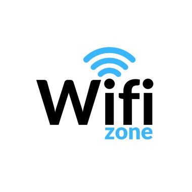 Wifi zone icon. Wireless internet zone.