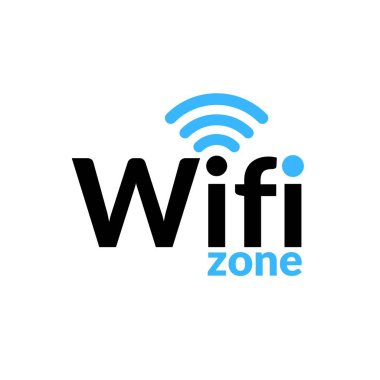 Wifi zone icon. Wireless internet zone.
