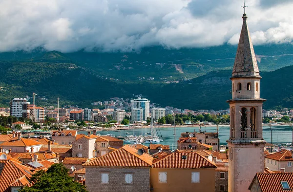 Vista Sul Centro Storico Budva Montenegro — Foto Stock