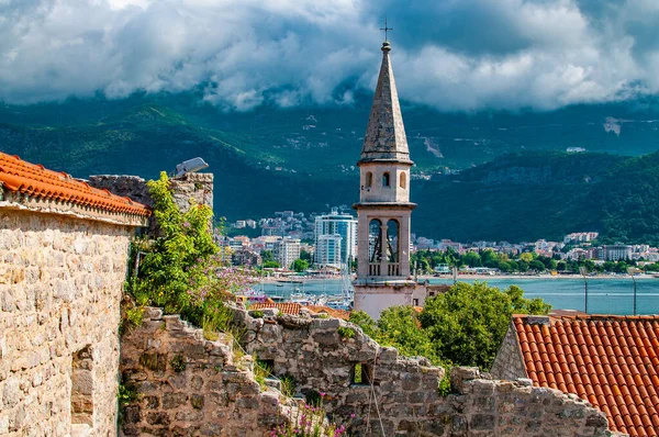 Blick Auf Die Altstadt Von Budva Montenegro — Stockfoto