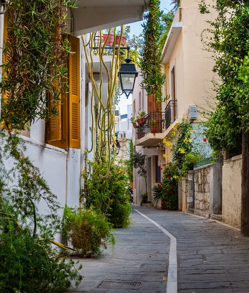 Ulica Starym Mieście Rethymno — Zdjęcie stockowe