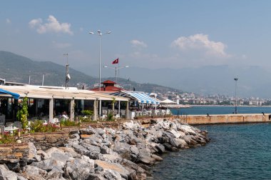  Restaurant on the Alanya waterfront clipart