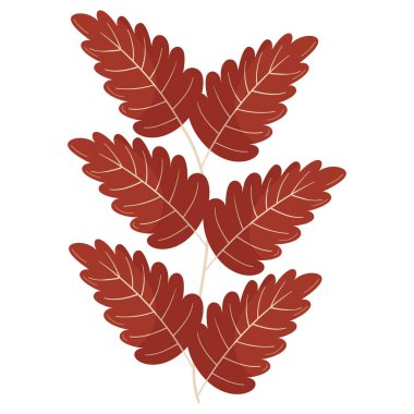 Sonbahar orman yaprağı çizimi.