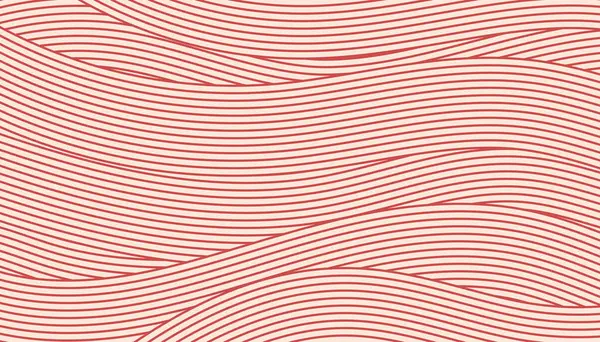 Красная Текстура Спагетти Итальянская Паста Абстрактные Волны — стоковый вектор