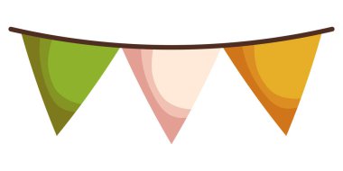 İrlanda bayrak renkleriyle Aziz Patrick Günü çelengi - yeşil, beyaz ve turuncu