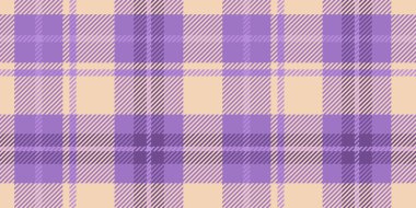 Mor ve lavanta renginde pürüzsüz tartan desenli yumuşak sarı detaylar. Ekose tasarım, klasik ve modaya uygun bir tekstil yaratarak kesişen çizgiler ve kareler içerir.